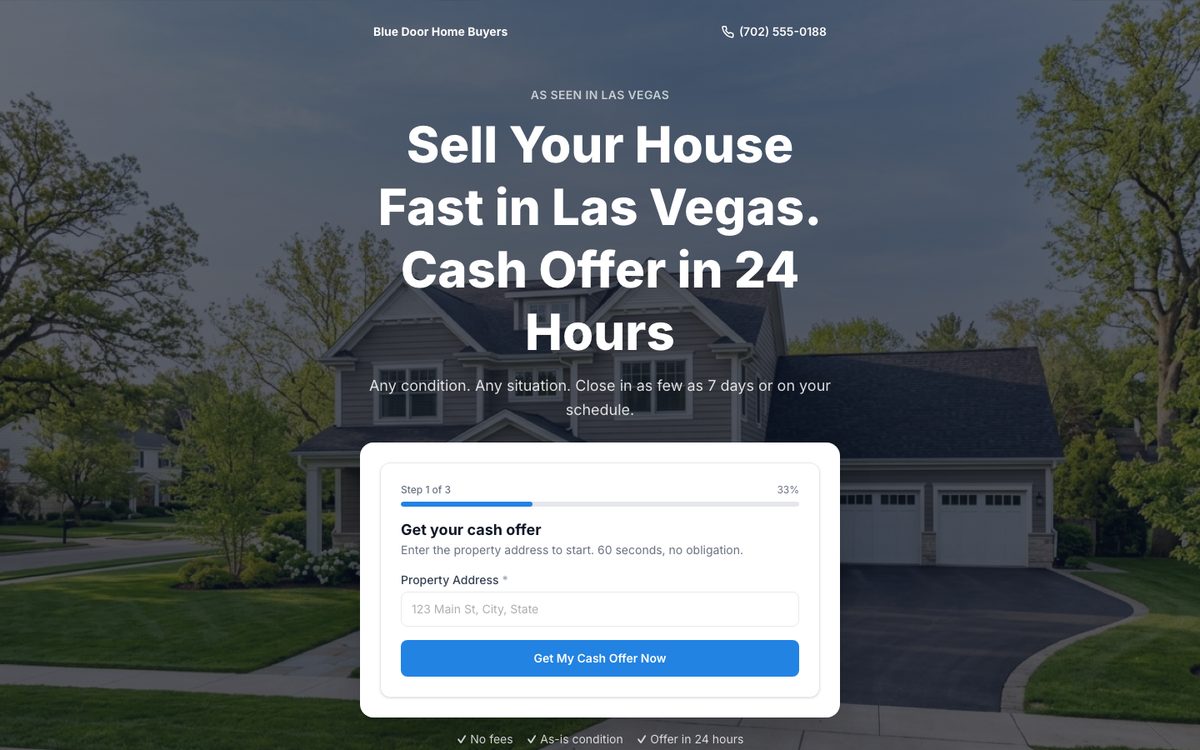 PPC Landing Page funnel preview