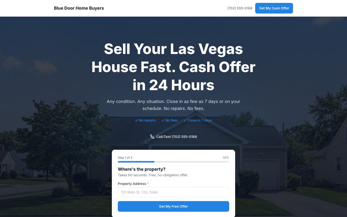 We Buy Houses template preview
